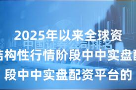 2025年以来全球资本市场在结构性行情阶段中中实盘配资平台的